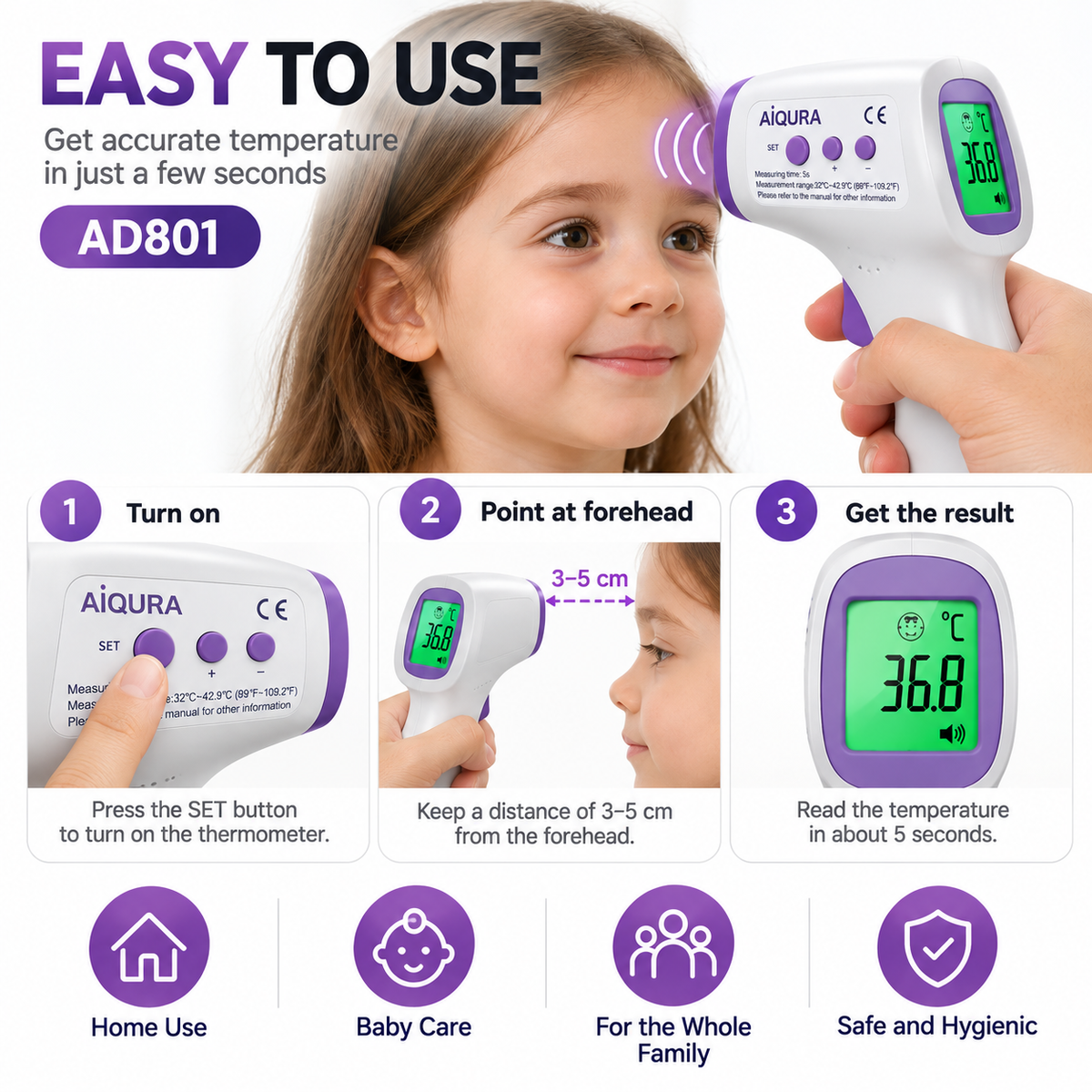 AD801 Infrared Thermometer